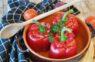 Cepeškrāsnī cepta pildīta paprika ar Fetas sieru