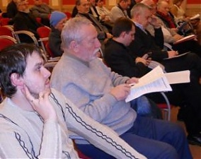 На заседании СООЛ в Риге.