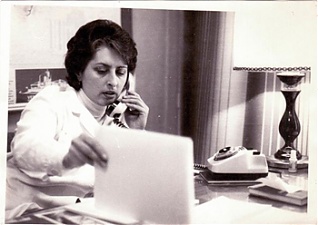 Н. Баграмян, главный врач Бассейновой поликлиники. 1985 г. 