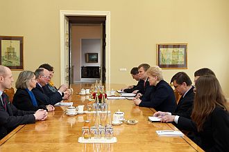 Даля Грибаускайте встретилась с представителями IMCO. Вильнюс, 30.04.2013. Фото: lrp.lt