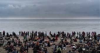 Рассвет у моря под музыку органа. Дзинтари. 22.07.2019. Фото Паулс Звирбулис. 
