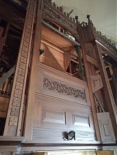 Старейший звучащий орган в Латвии (1869.-1876) Рижской Новой церкви Святой Гертруды. Пресс-фото.