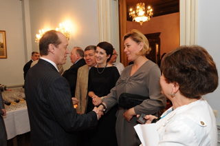На приеме по случаю приезда в Ригу российских телезвезд. 19.05. 2010.