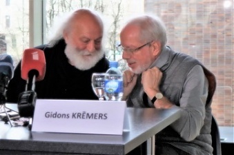Слава Полунин и Гидон Кремер. Рига, 29.01.2018. Фото БК.