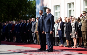 Барак Обама и Тоомас Хендрик Ильвес. Таллинн, 3.09.2014. Фото: president.ee
